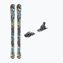 Vaikiškos kalnų slidės + apkaustai HEAD  Monster Easy JRS + Jrs 7.5 GW CA white/black