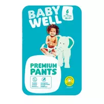 Sauskelnės-kelnaitės BABYWELL 6 dydis, 42 vnt.