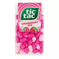 Saldainiai braškių mix TIC TAC, 54 g