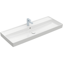 Baldinis / pakabinamas praustuvas Villeroy & Boch Collaro 1200x470 mm, su 1 skyle maišytuvui (White Alpin)