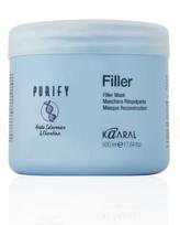 FILLER  Kaukė su hialiuronu ir keratinu, trapiems, lūžinėjantiems plaukams, 500ml ir 1L