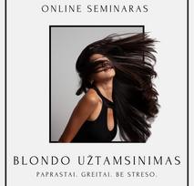 Online seminaras - BLONDO UŽTAMSINIMAS. GREITAI. PAPRASTAI. BE STRESO.