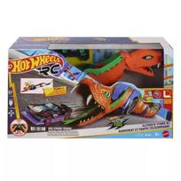 Hot Wheels: nuotoliniu būdu valdoma Let'S Race automobilių paleidimo trasa, gyvatė