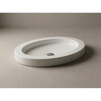 Akmens masės praustuvas Vispool Oval 700x450mm, baltas