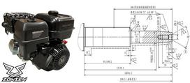 VARIKLIS ZONGSHEN GB420 420 cm³, 13 AG, SU KŪGINIU HORIZONTALIU VELENU IR ELEKTRINIU STARTERIU