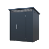 Sodo sandėliukas 4IQ Premium, 182 cm x 148 cm x 211 cm, pilka sp.