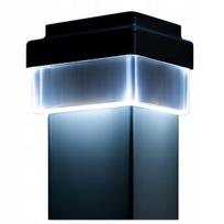 Saulės šviesos Led dangtelis stulpui 60x40mm, automatinis įsijungimas tamsoje
