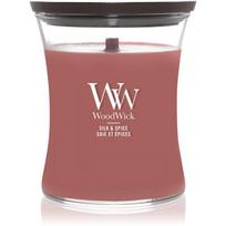 Woodwick Silk & Spice kvapioji žvakė medinė dagtis 275 g
