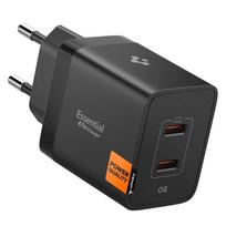 Tinklo įkroviklis Spigen Essential EE472EU 47W, juodas