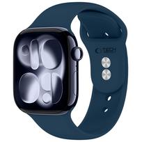 Dirželis Tech-Protect Silicone Apple Watch 8 / 9 / 10 / 11 / 12 / SE (40 / 41 / 42 mm), tamsiai mėlynas