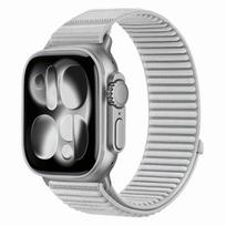 Dirželis Tech-Protect NylonLoop Apple Watch 8 / 9 / 10 / 11 / 12 / SE / Ultra (44 / 45 / 46 / 49 mm), šviesiai pilkas