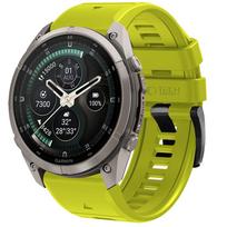 Dirželis Tech-Protect Silicone Garmin Fenix 5 / 6 / 6 Pro / 7 / 8 / 8 Pro / E / 9 / 9 Pro (51 mm), laimo žalias