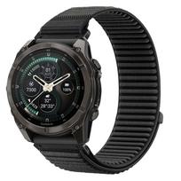 Dirželis Tech-Protect NylonLoop Garmin Fenix 5X / 5X Plus / 6X / 6X Pro / 7X / 8 / 8 Pro / 9 / 9 Pro (51 mm), juodas