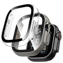 Dėklas Tech-Protect Defense Apple Watch Ultra 1 / 2 / 3 / 4 (49 mm), 2 vnt., titano ir skaidrus