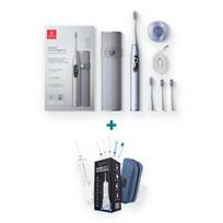 Oclean X Pro Digital Set (sidabrinis) + GuM365 burnos irigatorius (baltas), rinkinys