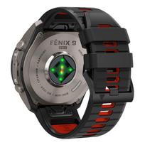 Tech-Protect watch strap IconBand Pro Garmin fenix 47mm, black/red | 5906302388110