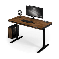 Ultradesk SHIFT  elektrinis reguliuojamo aukščio stalas,140 X 70 cm, tamsiai ruda