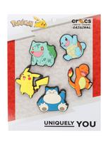 Crocs Avalynės aksesuarai 'Pokemon' dangaus žydra / geltona / mėtų spalva / tamsiai oranžinė