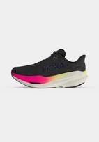 HOKA Bėgimo batai 'MACH X 3' tamsiai mėlyna / neoninė geltona / rožinė / juoda