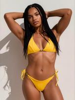 pan y mar Bikinis 'Triangle Bikini with beads Set' garstyčių spalva