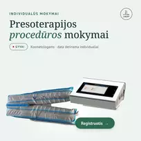 Presoterapijos procedūros mokymai kosmetologams GYVAI