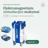Elektromagnetinės stimuliacijos mokymai EMSzero aparatu kosmetologams GYVAI