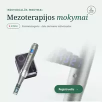 Mezoterapijos (mezopeno) individualūs mokymai kosmetologams atliekant veido, kūno, plaukų procedūras