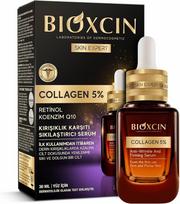 Bioxcin Skin Expert Collagen 5% – stangrinamasis veido serumas nuo raukšlių su retinoliu ir kofermentu Q10, 30 ml