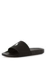 Polo Ralph Lauren Šlepetės 'Polo Slide' juoda / balta
