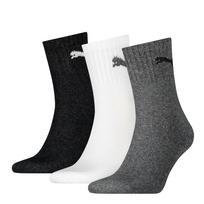 PUMA Kojinės tamsiai pilka / juoda / balta