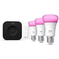 Philips Hue Starter set: 3 smart E27 bulbs, dimmer switch, Hue Bridge Pro | E27 | White and colored light 8720169374508
