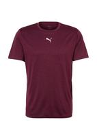 PUMA Sportiniai marškinėliai 'Tad Essentials' vyno raudona spalva / balta