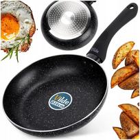 Granitinė keptuvė kepimui ir troškinimui Vilde Black Line, 20 cm, tinka indukcijai
