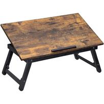 Nešiojamojo kompiuterio staliukas su reguliuojamu pasvirimo kampu, 60–76 × 35 × 21–31 cm