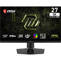 MSI MAG 271KPD7 / 68.6 cm (27″) / 5120×2880 (5K) / Rapid IPS / 5K:75Hz, QHD:300Hz / 0.5 ms (Min.) (GTG) / 350 nits / 1500:1 / height adjustable