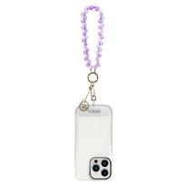 Guess universalus riešo dirželis su kristalais 4G Charm violetinis