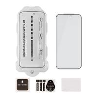 OBAL:ME Privacy 5D stiklinis ekrano apsauginis stiklas su aplikatoriumi, skirtas Apple iPhone 17 Pro Max, juodas