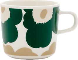 Marimekko Puodelis Unikko 200 ml, smėlio ir žalios spalvos