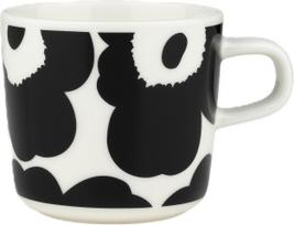 Marimekko Puodelis Unikko 200 ml, juodas ir baltas