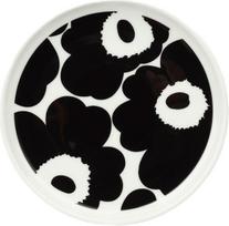 Marimekko Desertinė lėkštė Unikko 13,5 cm, juodai balta