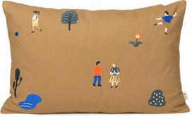 Ferm Living Pagalvėlės užvalkalas The Park 60 x 40 cm, rudas