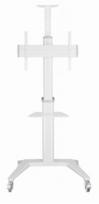 TV laikiklis Aluminum TV floor stand w/wheels white 37-70[and]amp,#39,[and]amp,#39,