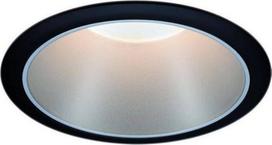Paulmann LED įleidžiamas šviestuvas Cole 6,5 W, apvalus, šiltai baltas, reguliuojamas, juodas/sidabrinis 93407