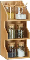 Relaxdays Stalo organizatorius, 41x18x17 cm, rudas