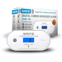 Autonominis anglies monoksido (CO) detektorius su LCD ekranu SAFE 10YDCO-PRO
