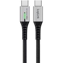 Logilink USB-C 20Gb/s, 240W 1.5m w oplocie czarny CU0443