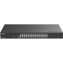 D-Link DGS-1250-28XP Smart Managed Switch 28-Port, 24x Gigabit RJ45 (PoE+), 4x 10G SFP+, Layer 2+ DGS-1250-28XP/E