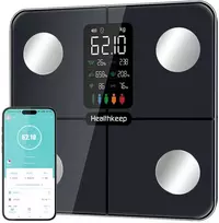 Svarstyklės Healthkeep išmanioji kūno masės analizės svarstyklė su pulso matavimu, 180 kg, FG2016LB