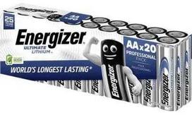 Baterijos AA Energizer Ultimate Lithium L91 Mignon 20 vnt.