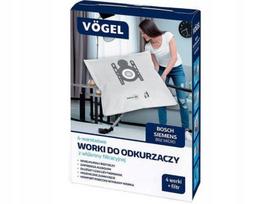 VÖGEL B02 Micro sintetiniai dulkių siurblio maišeliai Bosch ir Siemens, 4 vnt. su filtru